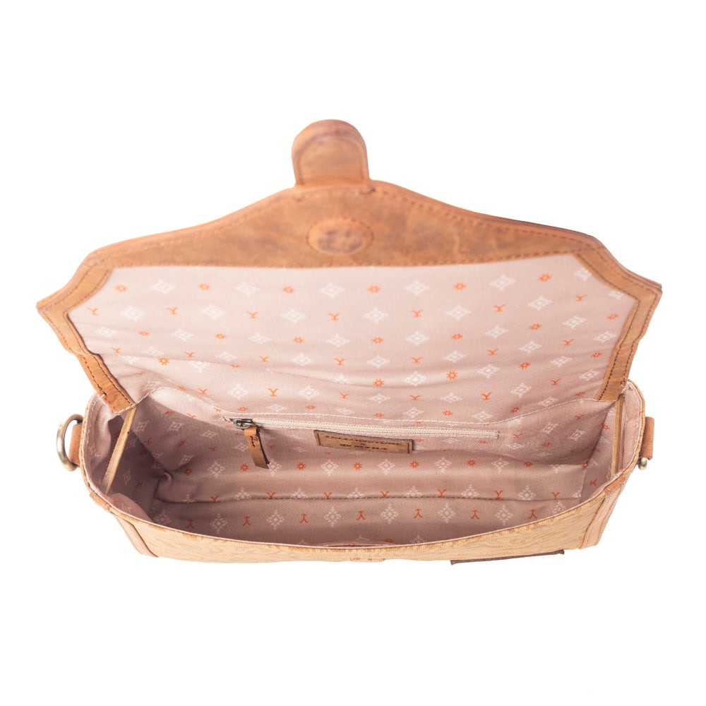 YELLOWSTONE MAVERICK SKY CROSSBODY WITH BUCKLE AMBER - Picture 4 of 6